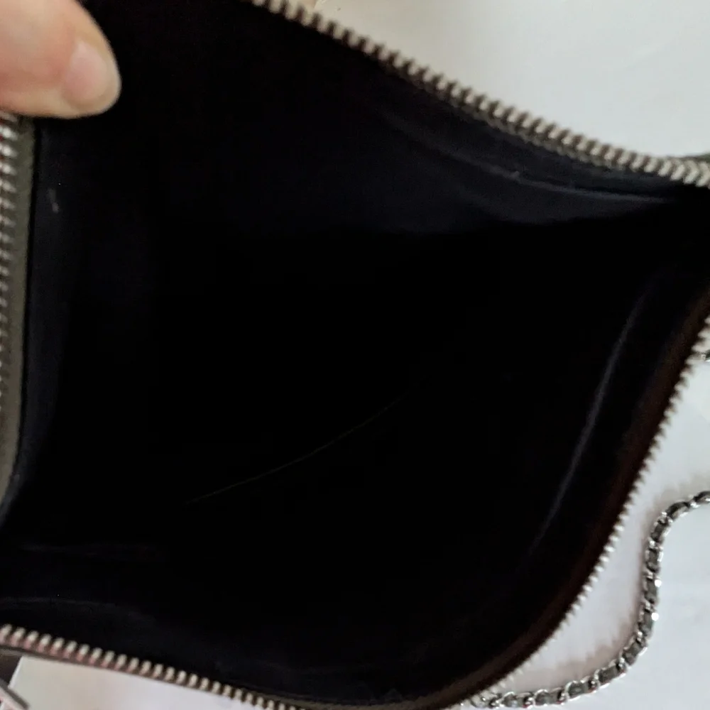 Zadig & Voltaire Leather Crossbody with Silver Chain - Picture 12 of 13